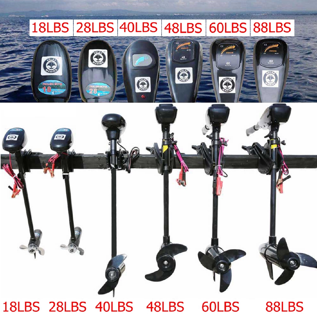 DC 12V 24V 18/28/40/48/60/88LBS Electric Trolling Motor