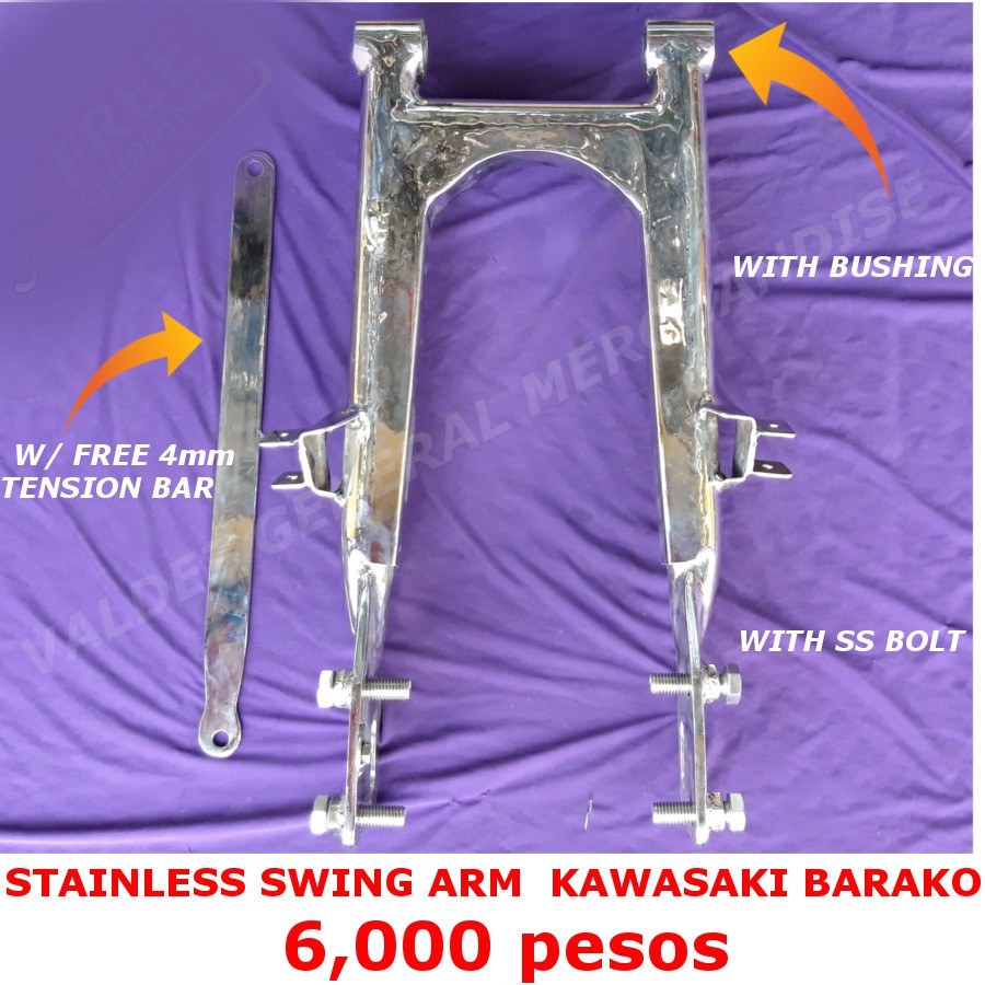 Swingarm Stainless Tubular TMX 155, Barako 175 ,Hd3, TMX 125 Shopee