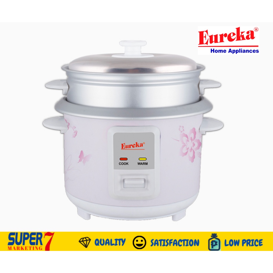 SUPER 7 EUREKA Rice Cooker ERC 1.5L LM/LJ with steamer (8 Cups