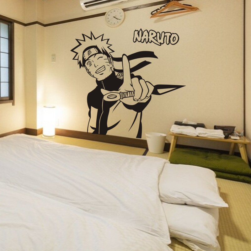 NARUTO Wall Decal Uzumaki Anime Vinyl Stickers Decal Decor Home