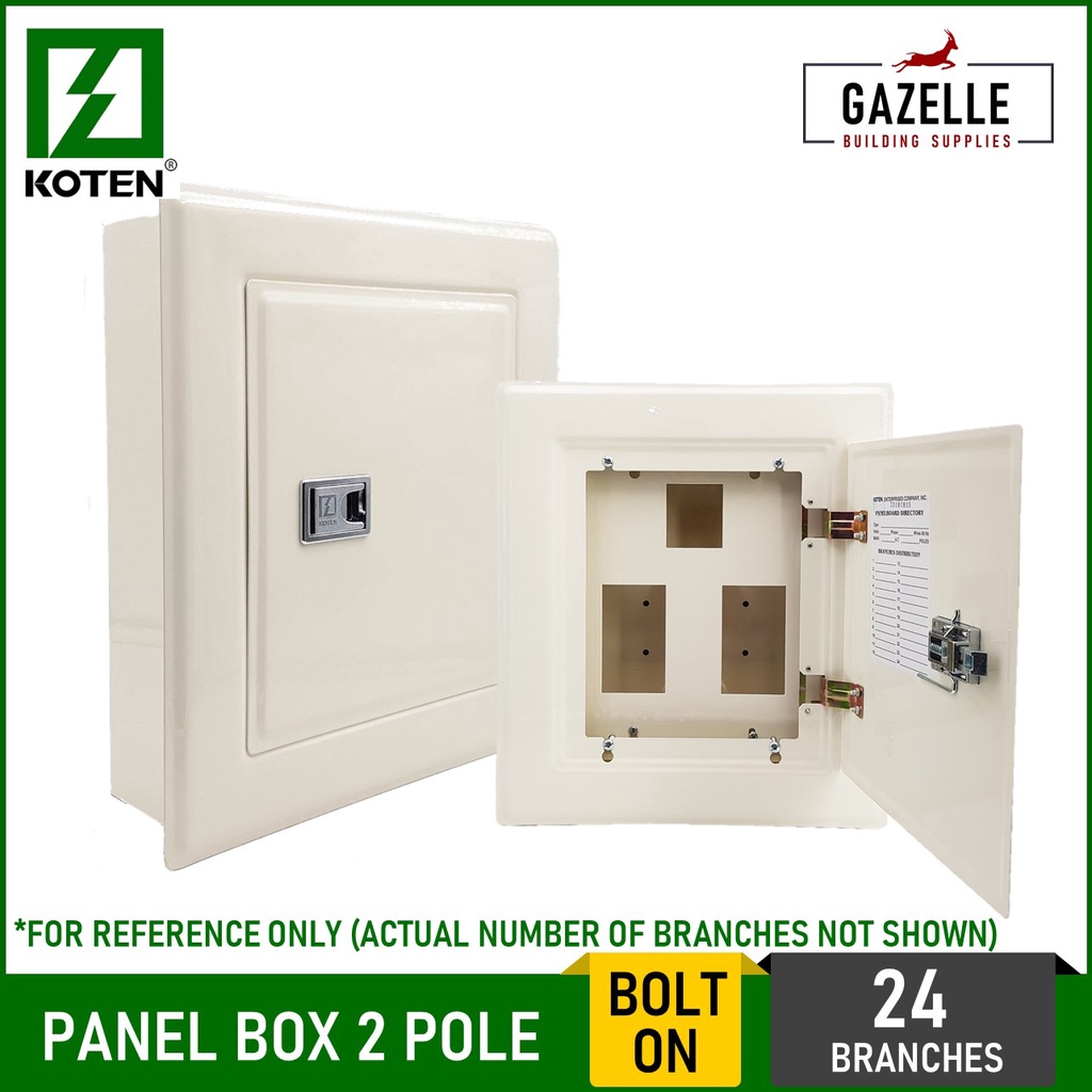 Koten Premium Type Panel Box 2 Pole Bolt On 24 Branches Shopee Philippines