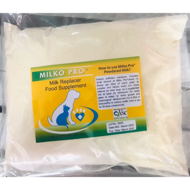 Milko Pro 200g Milk Replacer For Cats And Dogs Shopee Philippines