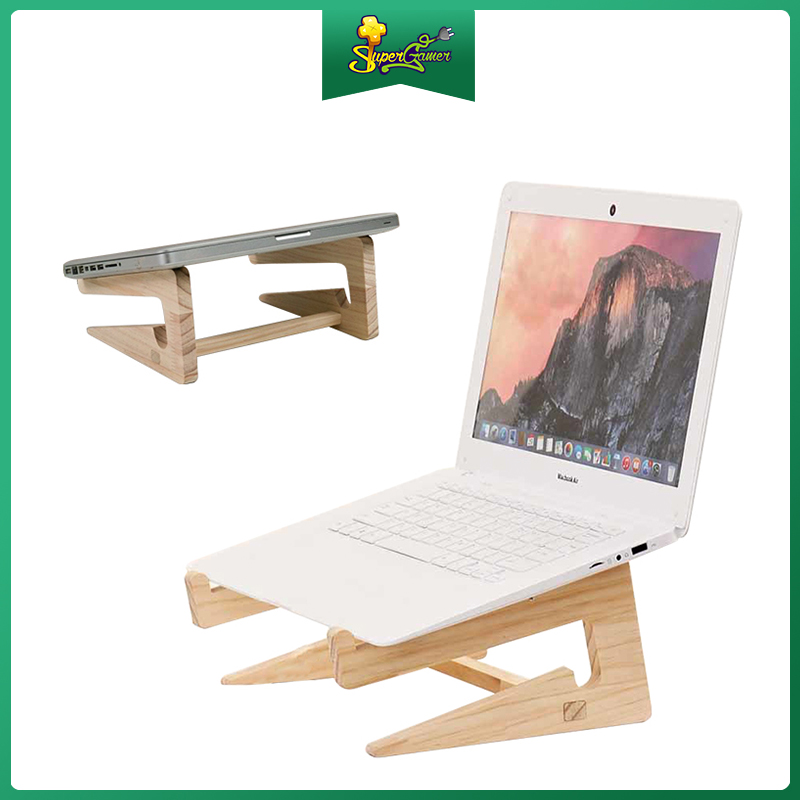 SuperGamer Wood stand For Laptop stand Monitor stand for mac window