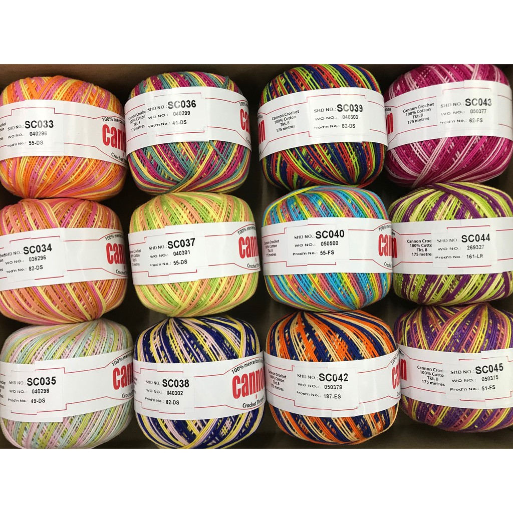 Cannon Mercerized Cotton Crochet Thread (M351/008M) Shopee Philippines