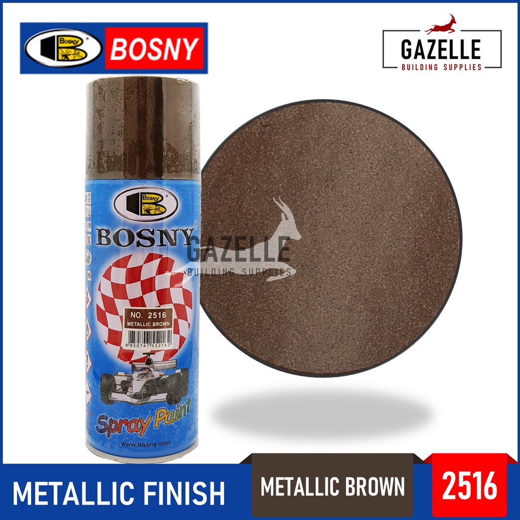 Bosny Metallic Finish Acrylic Spray Paint 2516 Metallic Brown