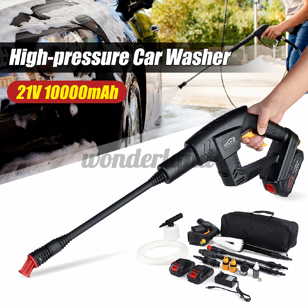 Cordless Portable High Pressure Washer 21V 10,000 mAh battery, wireless