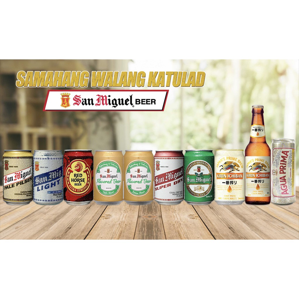 San Miguel Beers in Can (Per Pc) Full Assortment (Pilsen, Light, Red