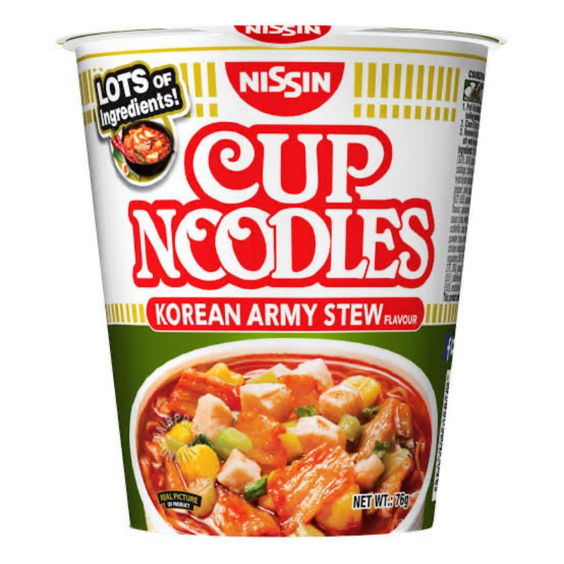 NISSIN CUP NOODLES KOREAN ARMY STEW Flavour 75g Shopee Philippines