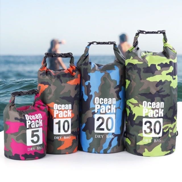 Ocean Pack Camouflage Dry Bag Waterproof bucket bag Sling Shoulder