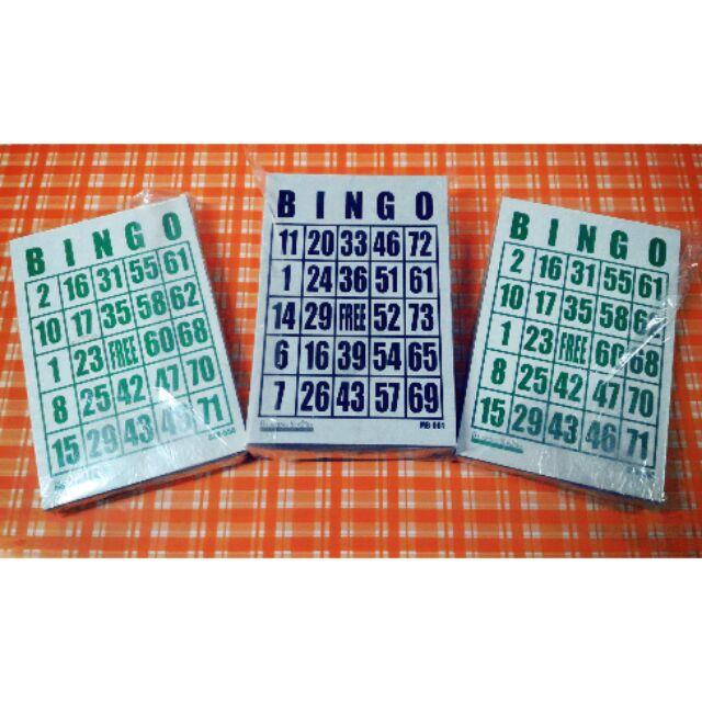 Bingo Cards 50's/100's Shopee Philippines
