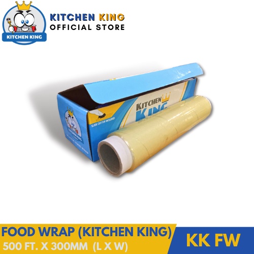 Plastic Food Wrap 500ft. with Slide Cutter (Jumbo) 300mm(w) Kitchen