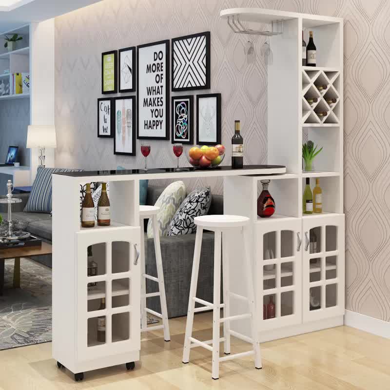 Simple Small Bar Rotating Hallway Counter Wine Hall Home Modern