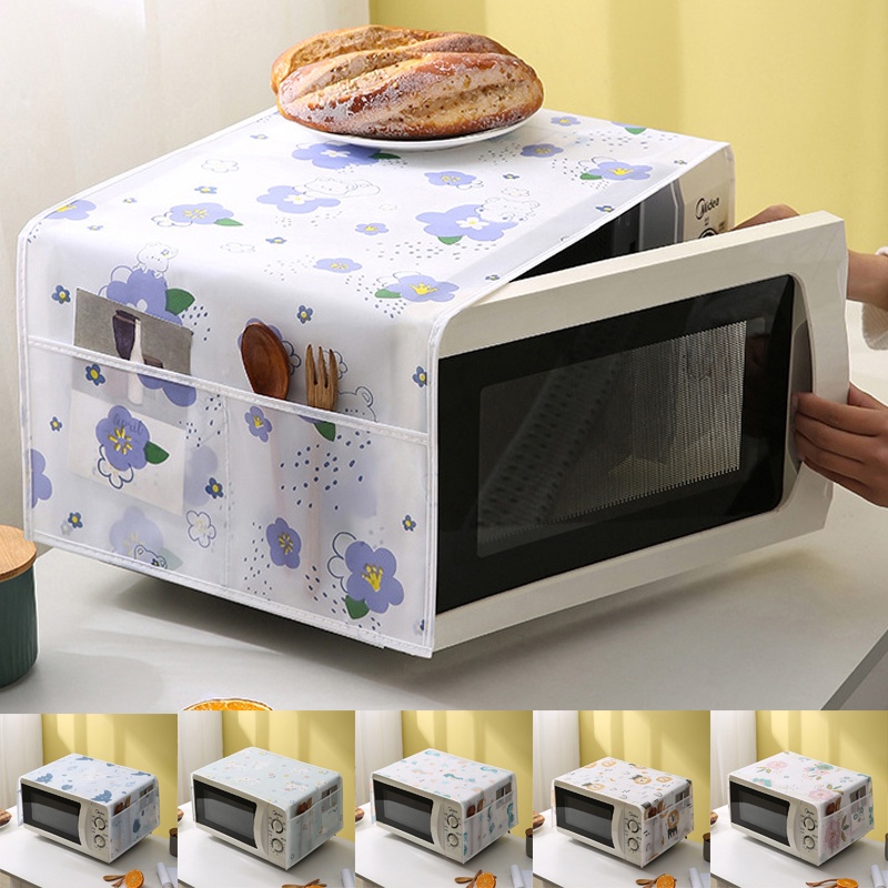 Modern Simple PEVA Microwave Oven Dust Cover Home Oven Top Cover