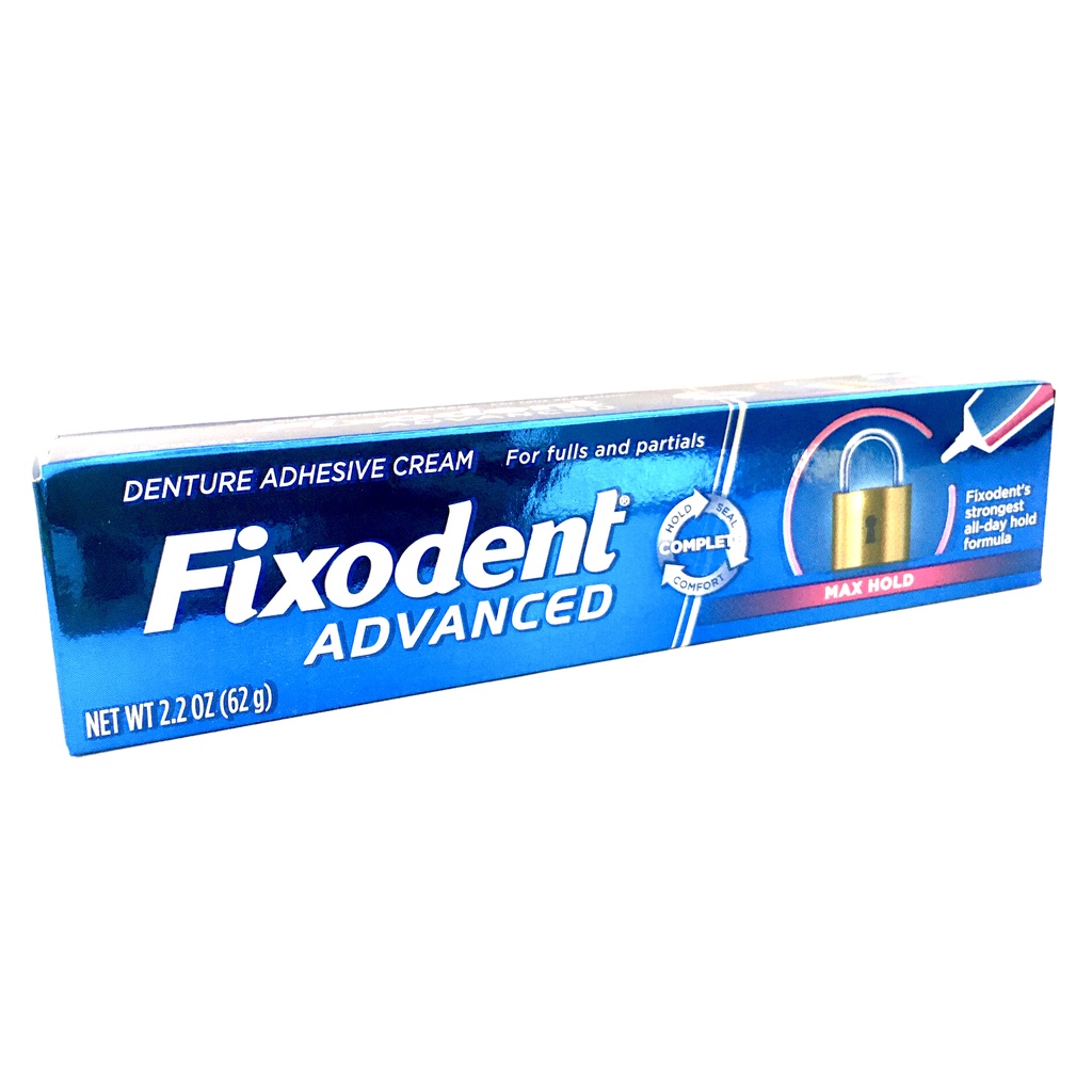 Fixodent Advanced Denture Adhesive Cream Strongest All day hold