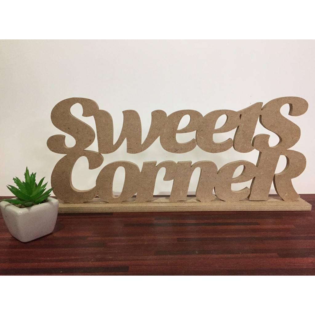 Sweets Corner Wooden Table Standee Shopee Philippines