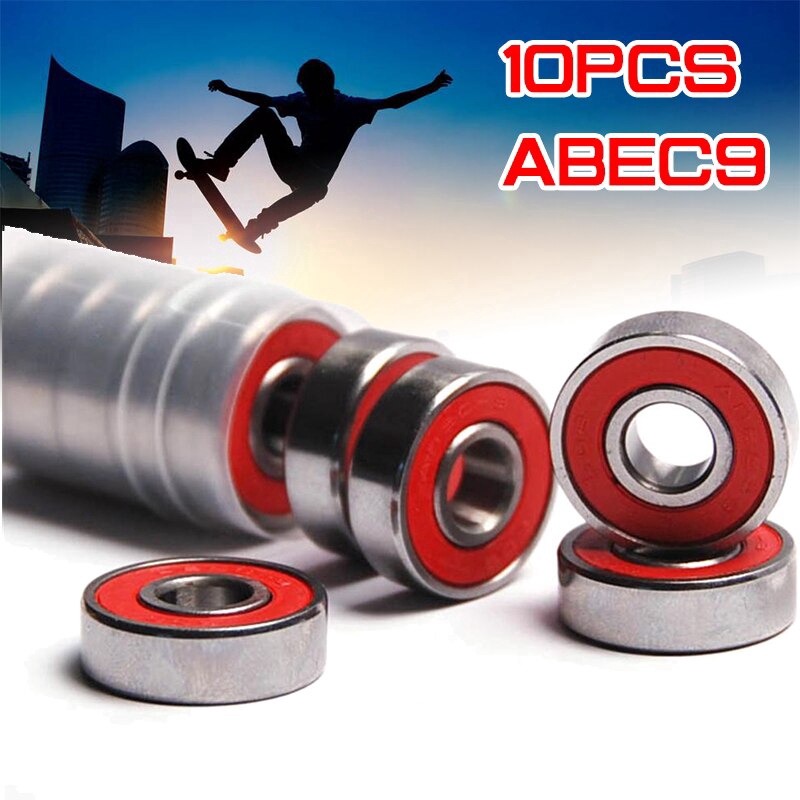 10x ABEC9 608 2RS Antirust Skateboard Wheel Bearing Inline Roller