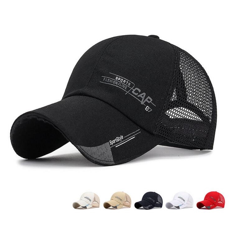 Long Brim Unisex Summer Baseball Cap Men Women Sports Outdoor Canvas