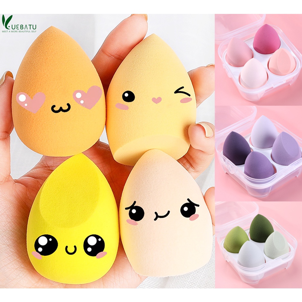 Powder puff Beauty egg 4PCS Hydrophilic non latex Make up female Lovely