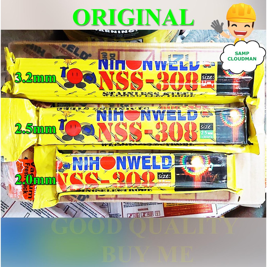 Nihonweld Stainless Steel Welding Rod Electrodes NSS308 1/8 3/32 5/64