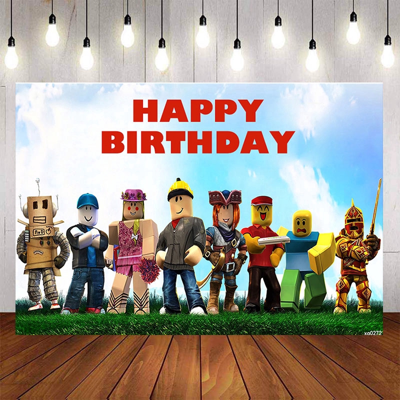 Roblox Backdrops For Photo Studio Boys Game Theme Birthday Party