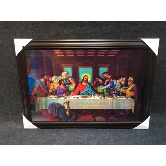 Last Supper 5D Frame Style 3D Wall art,Decor 46x66cm Christm Shopee
