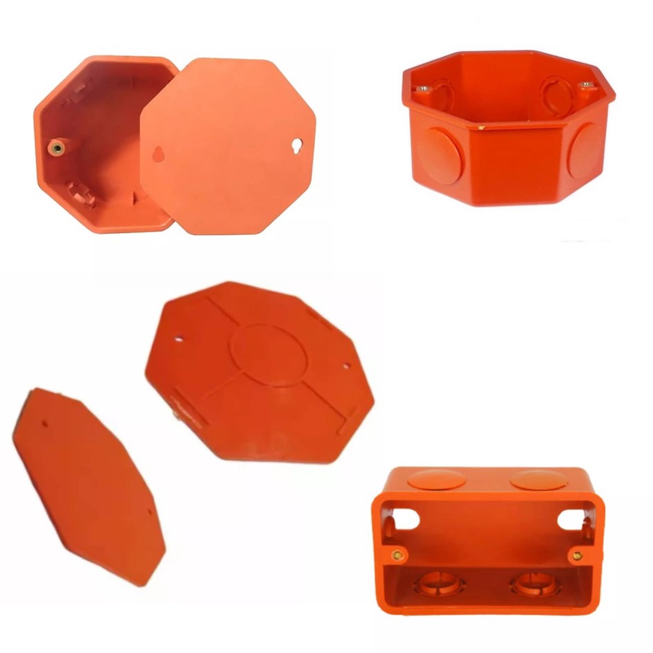 PVC Orange Junction Box/ Utility Box / Cover ( FOR ELECTRICAL