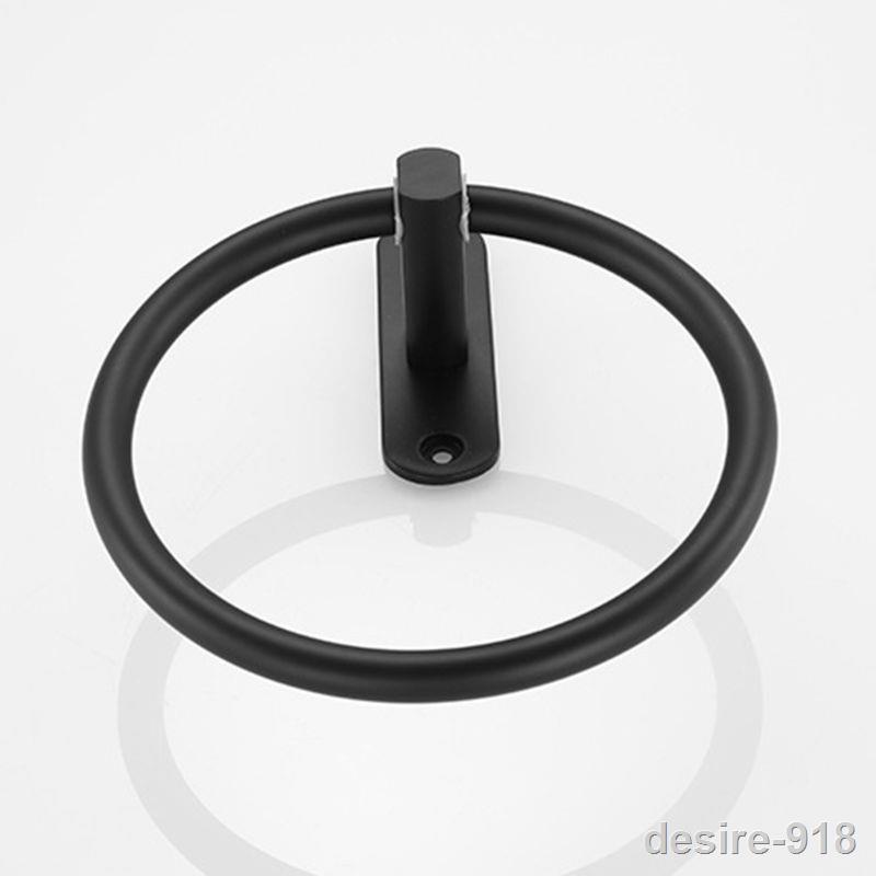 Towel Ring Hand Towel Rack Space Aluminum Bathrooms Round Towel Holders