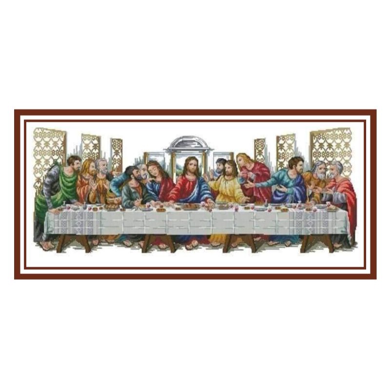 440. THE LAST SUPPER Cross Stitch Pattern Only Shopee Philippines
