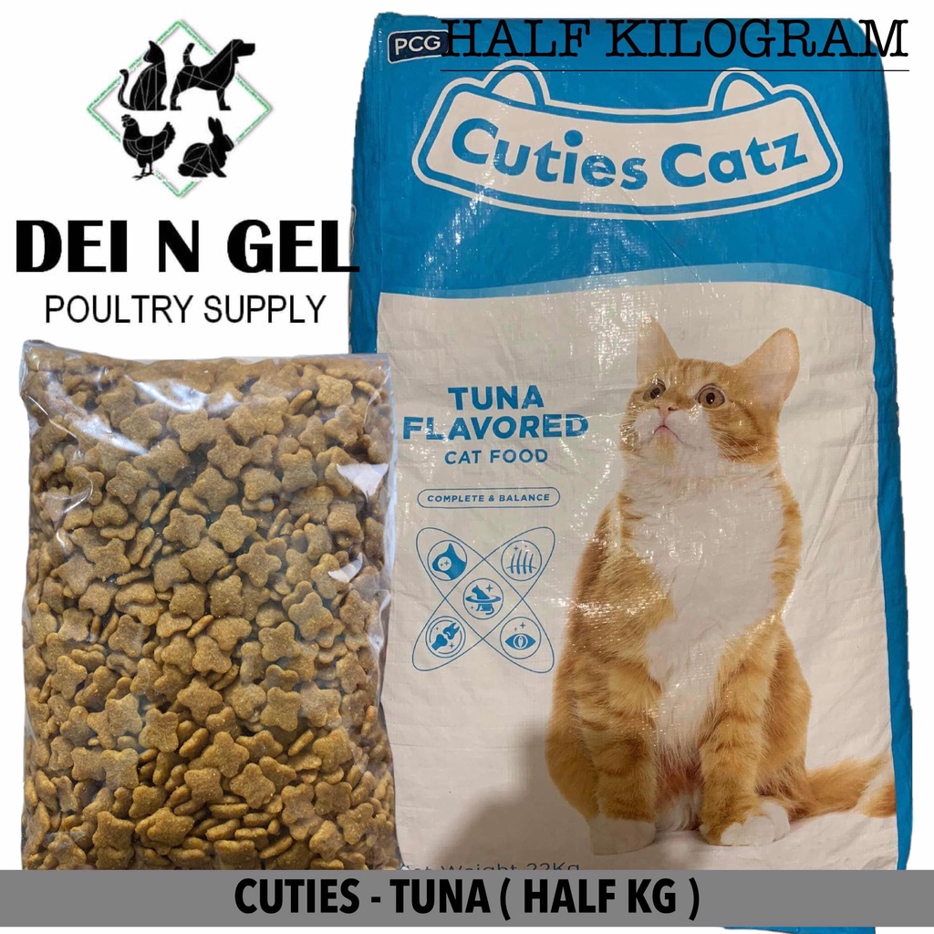 CUTIES CAT FOOD TUNA FLAVOR (HALF KILOGRAM) Shopee Philippines