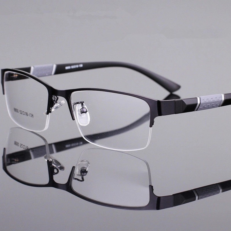 Anti Radiation Glasses for Men Classical Half Frame Eyeglasses for Men