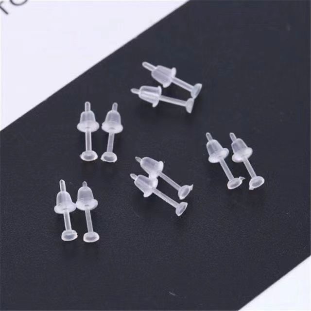 Ear hole antiblocking needle invisible transparent ear hole stick anti