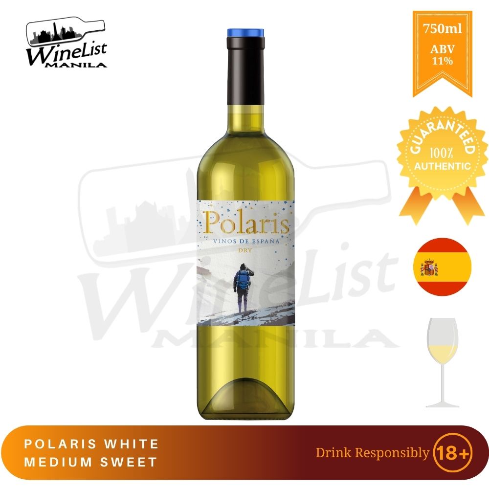 Polaris White Medium Sweet Spain Wine 750ml Shopee Philippines