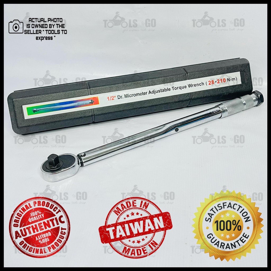 1/2 Drive Micrometer Adjustable Torque Wrench ( 28210 Nm ) Shopee
