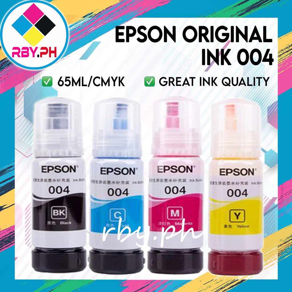 EPSON ORIGINAL INK 004 SET / CMYK Shopee Philippines