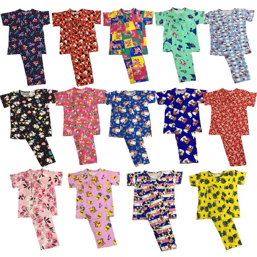 "UniK" CUTE Terno Pajama Sleepwear For Kids (Cotton Spandex) Character