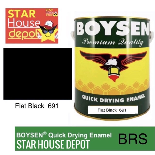BOYSEN B691 QDE Flat Black 1Liter Shopee Philippines