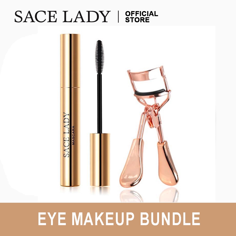 SACE LADY Waterproof Mascara Eyelash Curler + Black Thick Lengthening
