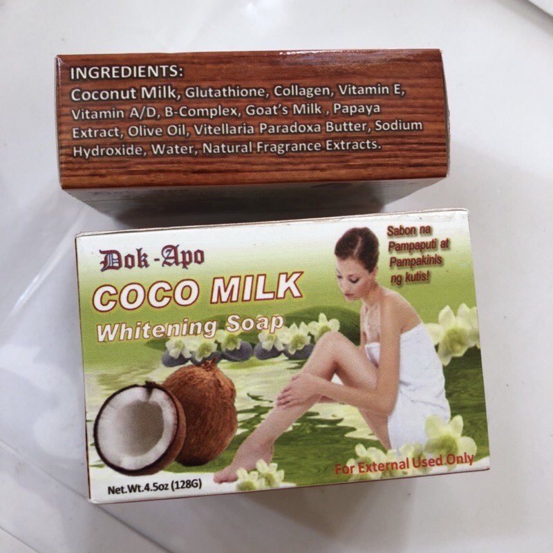 Dok Apo Coco Milk Whitening Soap 128g Shopee Philippines