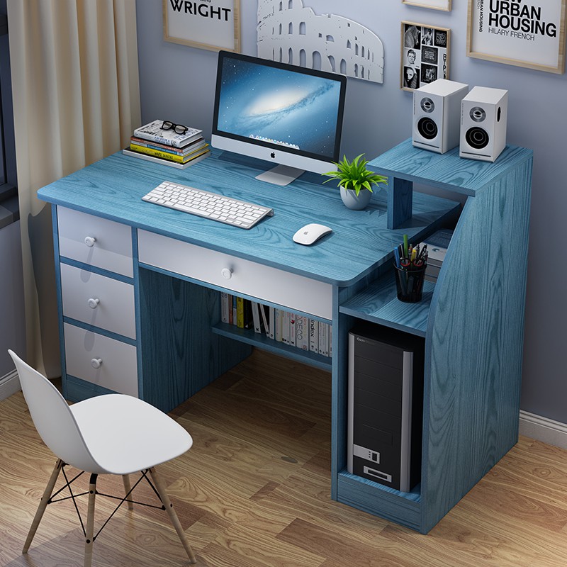 Computer desk with drawer simple home student dormitory writing small