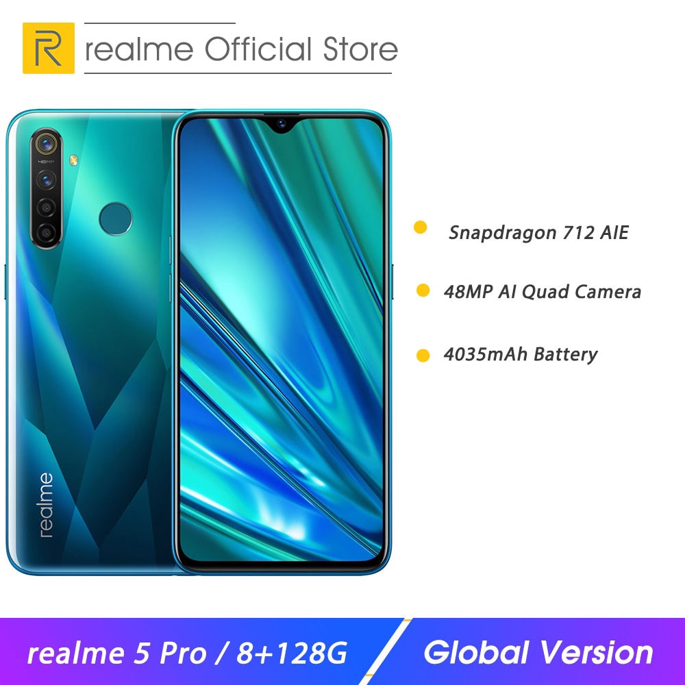 realme 5 Pro 8GB RAM 128GB ROM 6.3" Mobile Phone