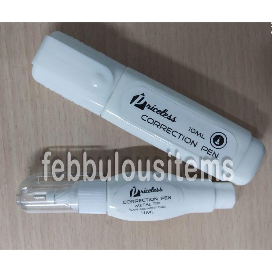 Correction Pen Priceless Brand 4ml & 10ml per pc Shopee Philippines