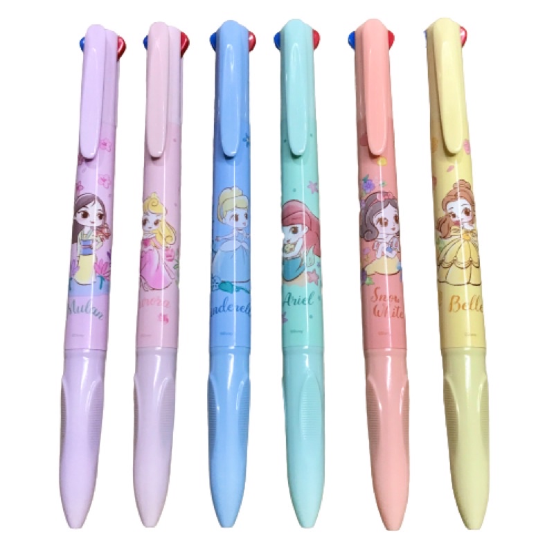 Miniso Disney Princess Cute Multi Pen 1PC 0.5mm Ariel, Belle