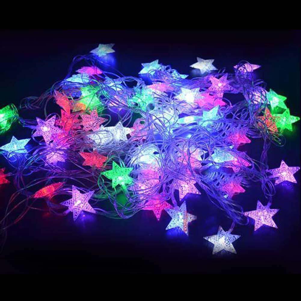 Christmas Lights Stars Colorful Light 5meter 28L Indoor Outdoor