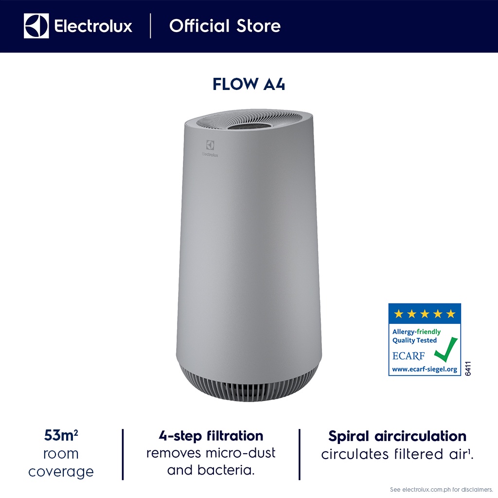 Electrolux FA41402GY (Flow A4) Air Purifier Shopee Philippines