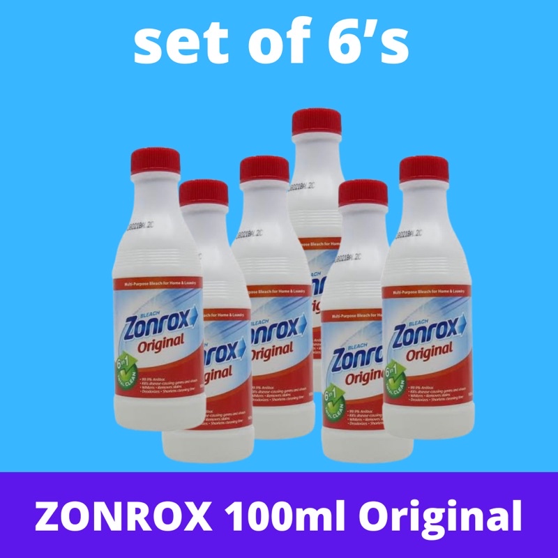 Zonrox 100 ml Original Scent 6pcs per pack Shopee Philippines