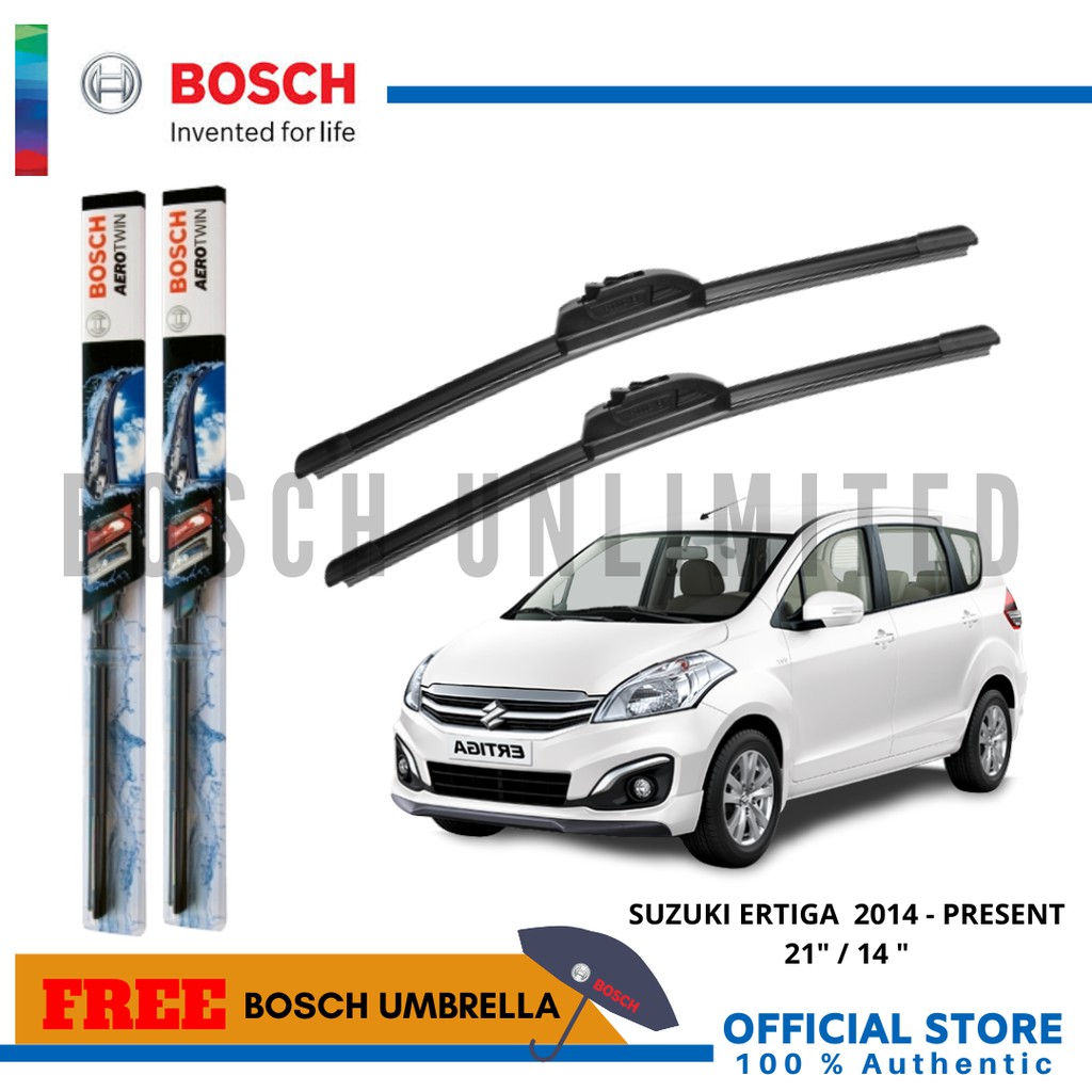 Bosch AEROTWIN Wiper Blade Set for Suzuki Ertiga 2014 Present (21 /14