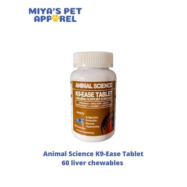 Animal Science K9 Ease Tablet (60 tabs/chewables) Antianxiety tablet