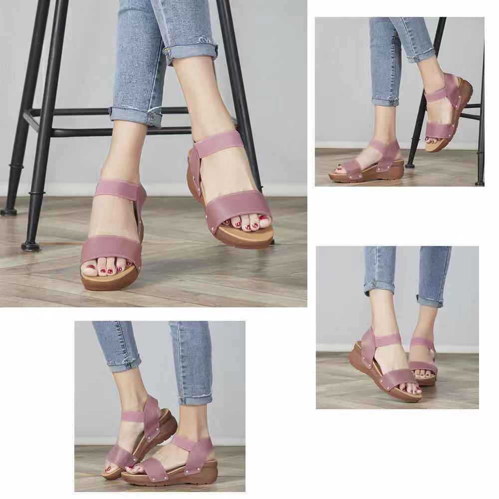 Bestseller korean flats sandals wedge for women Shopee