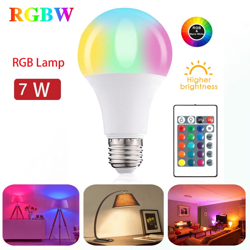 RGB LED Lights Bulbs 5W/10W LED Lamp Bulb Dimmer Lamp Clad Aluminium