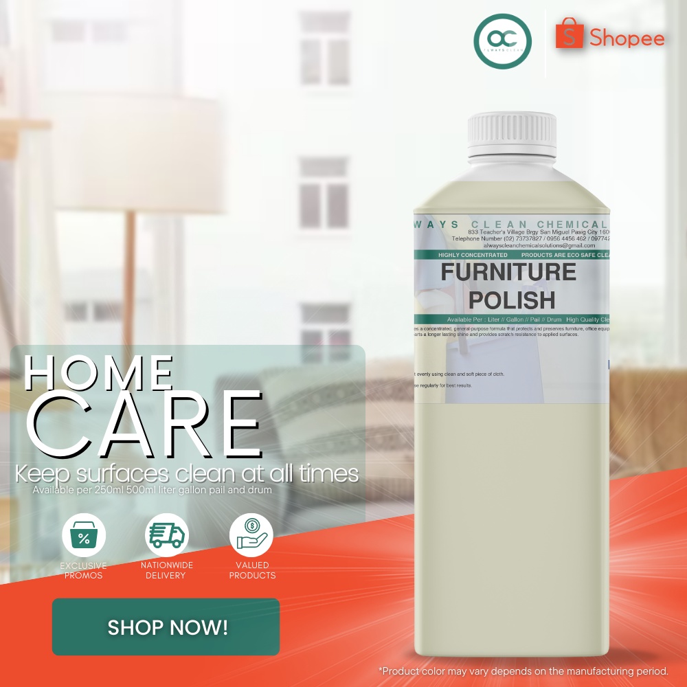 FURNITURE POLISH 1 LITER Shopee Philippines